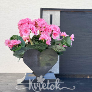 smútočný aranžmán muškát ružový v32cm